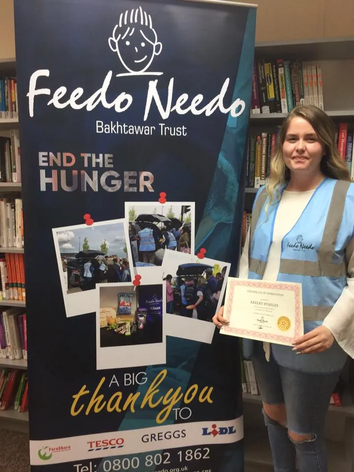 FEEDONEEDO VOLUNTEER APPRICIATION REWARD