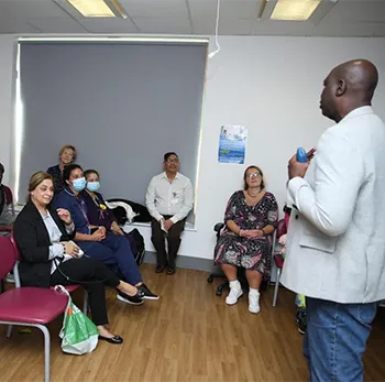 GKF Team Visits Queens Hospital Romford London